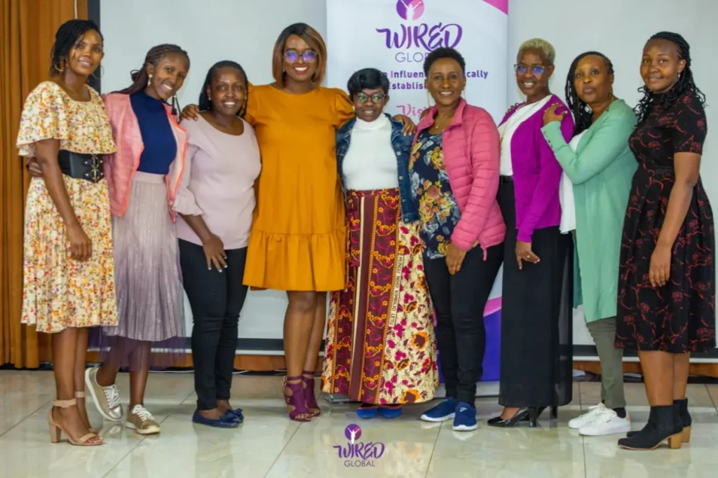 A section of Tribe women with pastor Wanjugu after a function