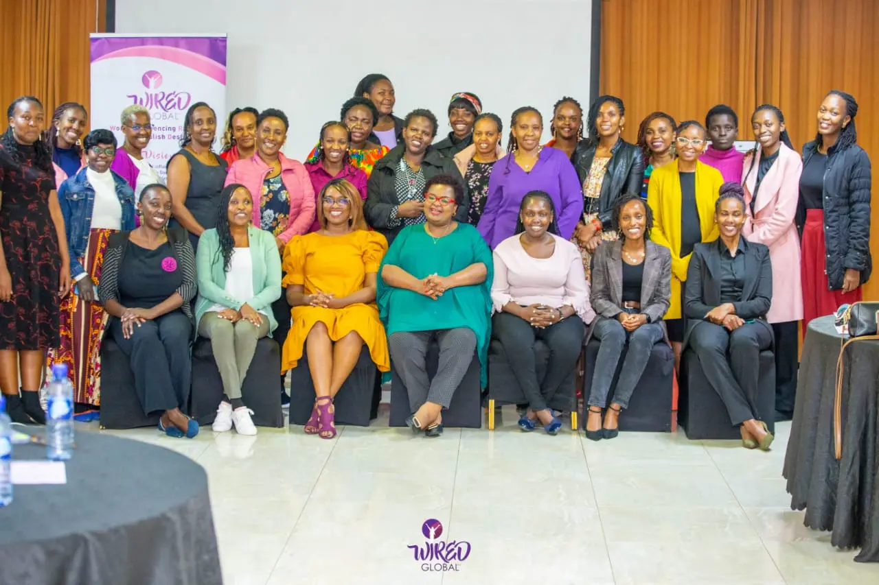 Wired Tribe women in a group photo after a function